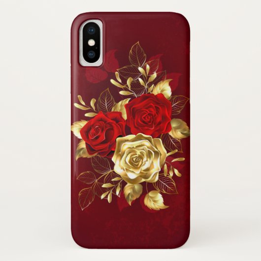 Drei Schmuckstücke Rose Case-Mate iPhone Hülle (Rückseite)
