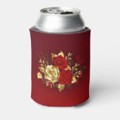 Drei Schmuckstücke Rose Dosenkühler (Kanne Rückseite)