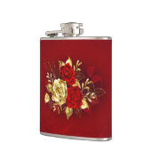 Drei Schmuckstücke Rose Flachmann (Links)