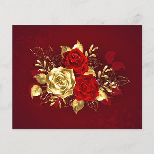 Drei Schmuckstücke Rose Flyer (Vorne)