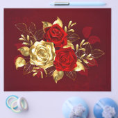 Drei Schmuckstücke Rose Flyer (Einzeln)