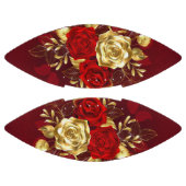 Drei Schmuckstücke Rose Football (Paneele)