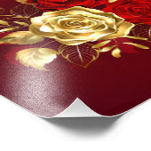 Drei Schmuckstücke Rose Fotodruck (Ecke)