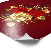 Drei Schmuckstücke Rose Fotodruck (Ecke)