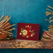 Drei Schmuckstücke Rose Fotoplatte (Seite)