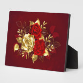 Drei Schmuckstücke Rose Fotoplatte (Seite)