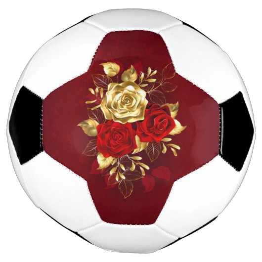 Drei Schmuckstücke Rose Fußball (Gedreht)