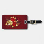 Drei Schmuckstücke Rose Gepäckanhänger (Vorderseite horizontal)