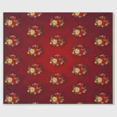 Drei Schmuckstücke Rose Geschenkpapier (Flach)