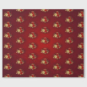 Drei Schmuckstücke Rose Geschenkpapier (Flach)