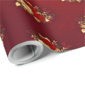 Drei Schmuckstücke Rose Geschenkpapier (Rolleneckpunkt)