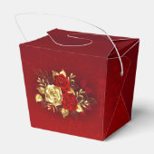 Drei Schmuckstücke Rose Geschenkschachtel (Rückseite)