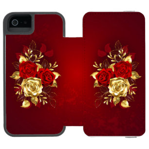 Drei Schmuckstücke Rose Incipio Watson™ iPhone 5 Geldbörsen Hülle