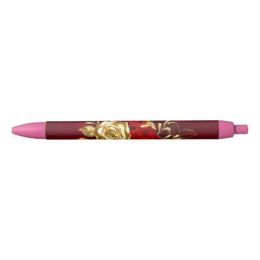 Drei Schmuckstücke Rose Kugelschreiber (Vorderseite)