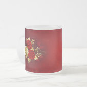 Drei Schmuckstücke Rose Mattglastasse (Vorderseite Links)