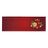 Drei Schmuckstücke Rose Namenschild (Vorderseite)