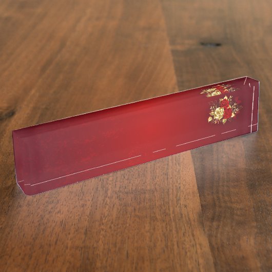 Drei Schmuckstücke Rose Namensplakette (Seite)