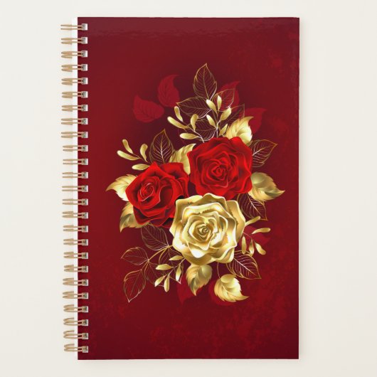 Drei Schmuckstücke Rose Planer (Vorderseite)