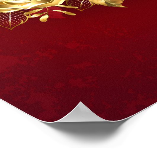 Drei Schmuckstücke Rose Poster (Ecke)