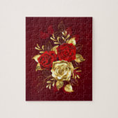 Drei Schmuckstücke Rose Puzzle (Vertikal)