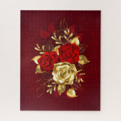 Drei Schmuckstücke Rose Puzzle (Vertikal)