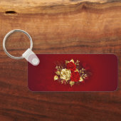 Drei Schmuckstücke Rose Schlüsselanhänger (Rückseite)