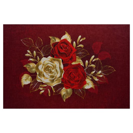 Drei Schmuckstücke Rose Stoff (Yard (91,4 cm))