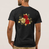 Drei Schmuckstücke Rose T-Shirt (Rückseite)