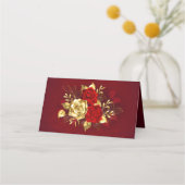 Drei Schmuckstücke Rose Terminkarte (Rückseite)