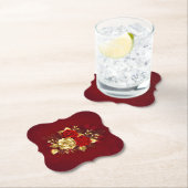 Drei Schmuckstücke Rose Untersetzer (Vor Ort)