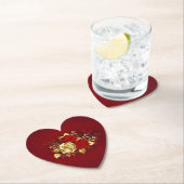 Drei Schmuckstücke Rose Untersetzer (Vor Ort)