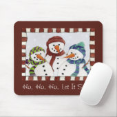 Drei Schneemänner Mousepad (Mit Mouse)