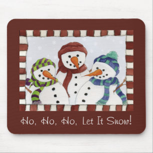 Drei Schneemänner Mousepad