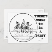 Drei Schokoladenkuchen auf einem Zaun Postkarte (Vorne/Hinten)