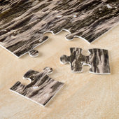 Drei schöne braune Pferde im Ozean Malerei Puzzle (Seite)