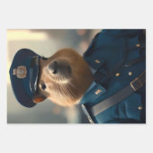 Drei schöne Capybara-Bilder, Geschenkpapier Set (Vorderseite 3)