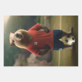 Drei schöne Capybara-Bilder, Geschenkpapier Set (Vorderseite)
