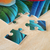 Drei schöne Papageien Puzzle (Seite)