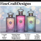 Drei schöne Parfümflaschen AF6 Decoupage Seidenpapier