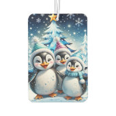 Drei schöne Pinguine Autolufterfrischer (Rückseite)