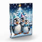 Drei schöne Pinguine Fotoblock (Links)