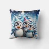 Drei schöne Pinguine Kissen (Rückseite)