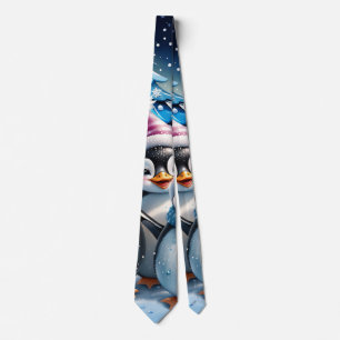 Drei schöne Pinguine Krawatte