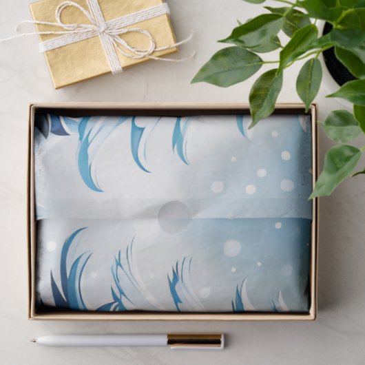 Drei schöne Pinguine Seidenpapier (Geschenk)