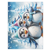 Drei schöne Pinguine Tischdecke (Vorderseite)