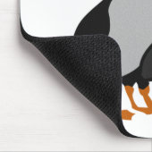 Drei schöne Puffin Stehender Cartoon Mousepad (Ecke)