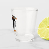 Drei schöne Puffin Stehender Cartoon Schnapsglas (Rechts)