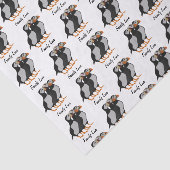 Drei schöne Puffin Stehender Cartoon Seidenpapier (Ausschnitt)