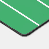 Drei schöne weiße Streifen auf Meeresgrün Schreibtischunterlage (Ecke)