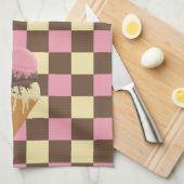 Drei-Schotten-Eiscreme-Küchentücher Geschirrtuch (Viertel Falte)